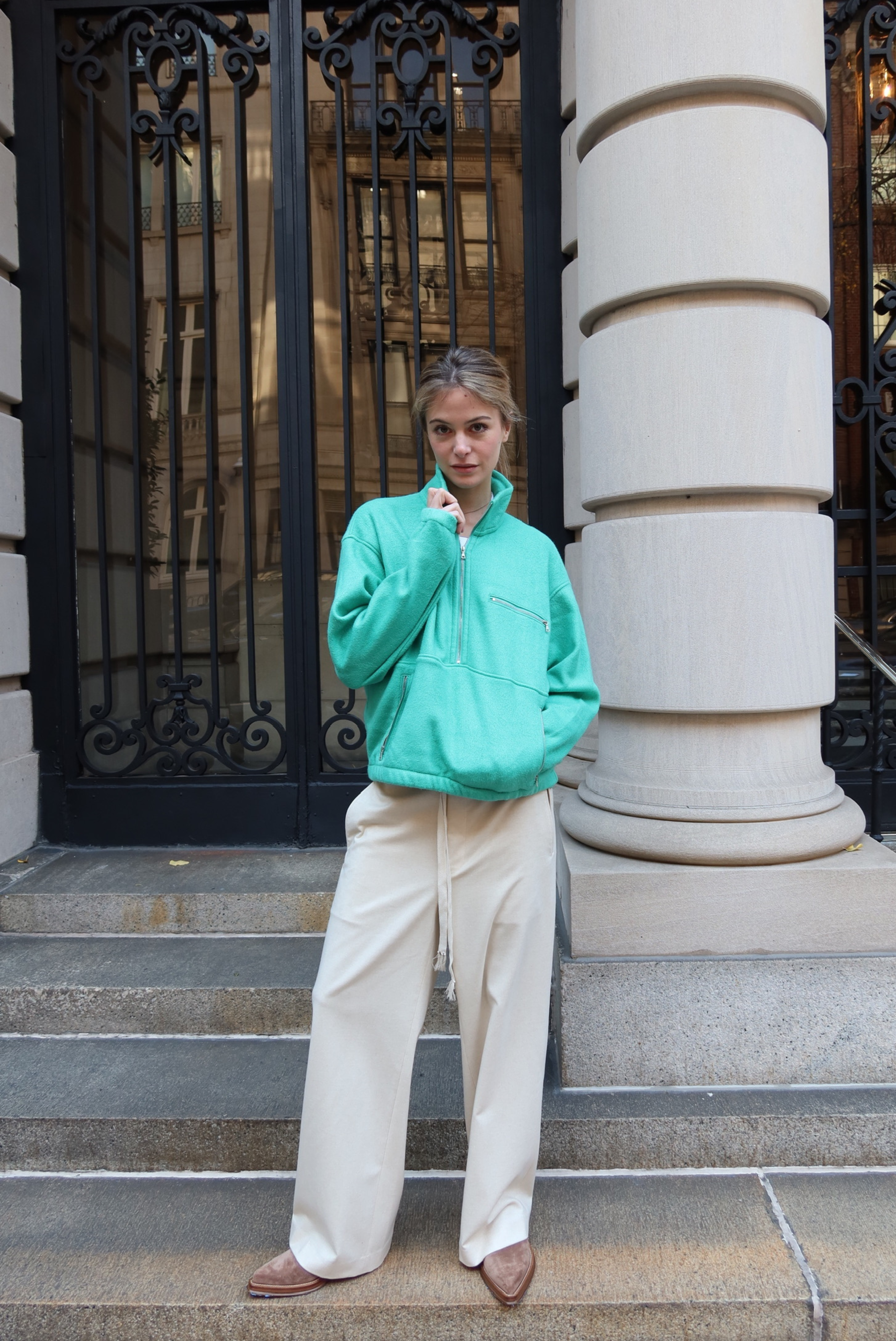 Pure Silk Comfort Fleece Half Zip