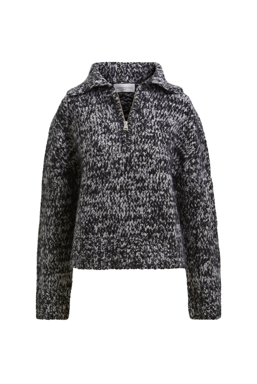 The Posie Half Zip Sweater With Sleeve Pocket