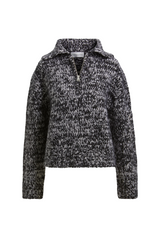 The Posie Half Zip Sweater With Sleeve Pocket