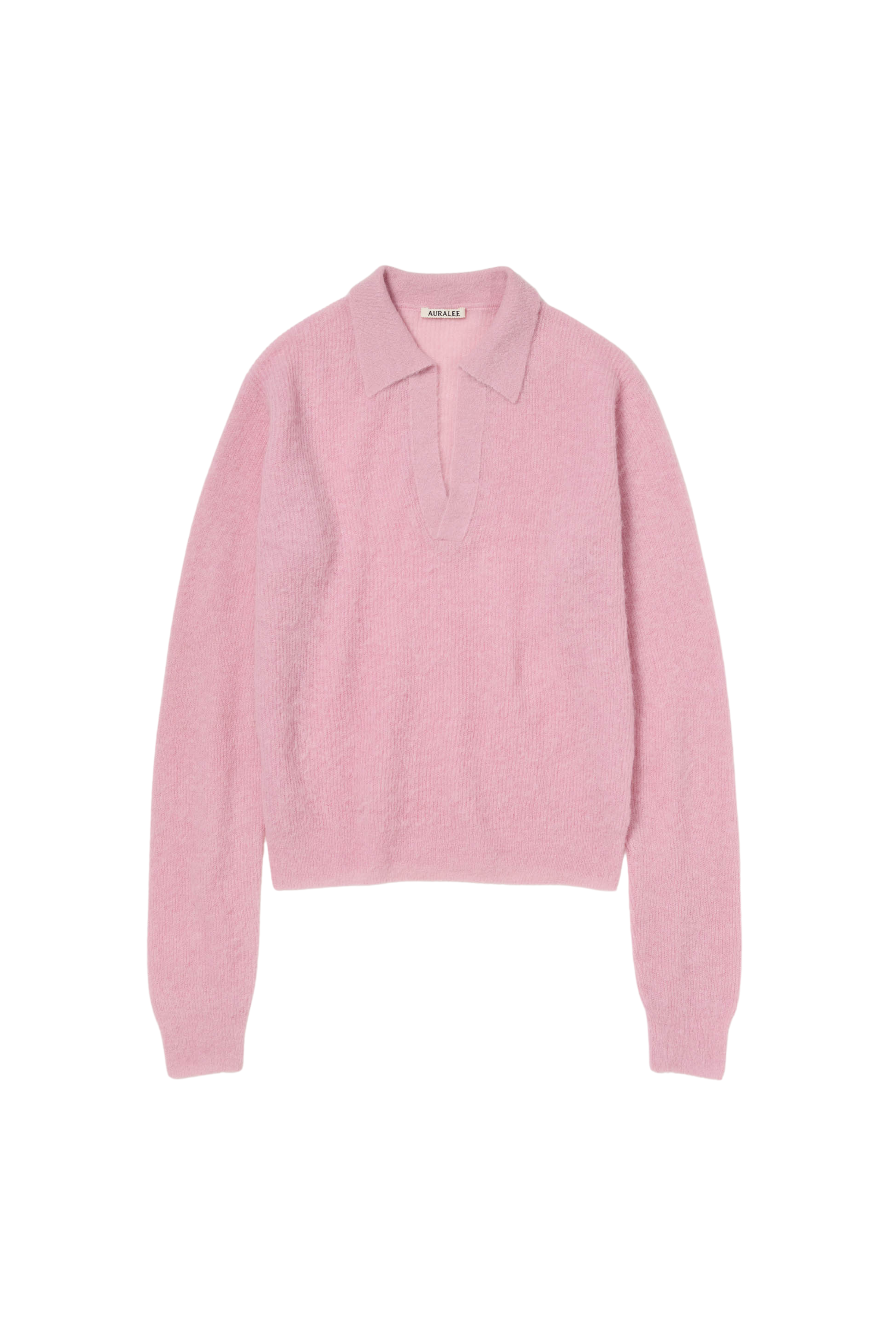 Baby Suri Alpaca Sheer Knit Skipper Polo