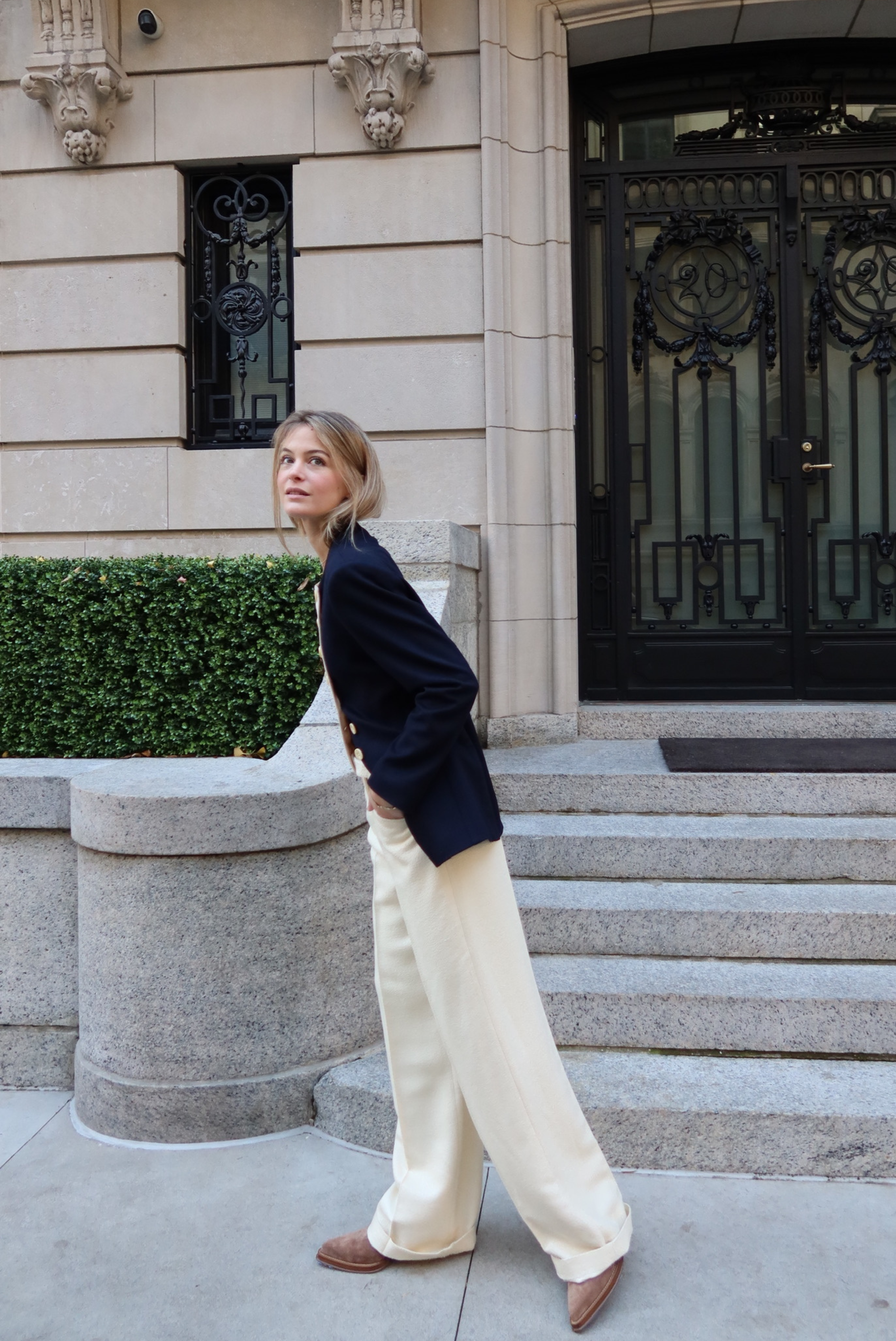 Norman Wide Leg Tweed Pant