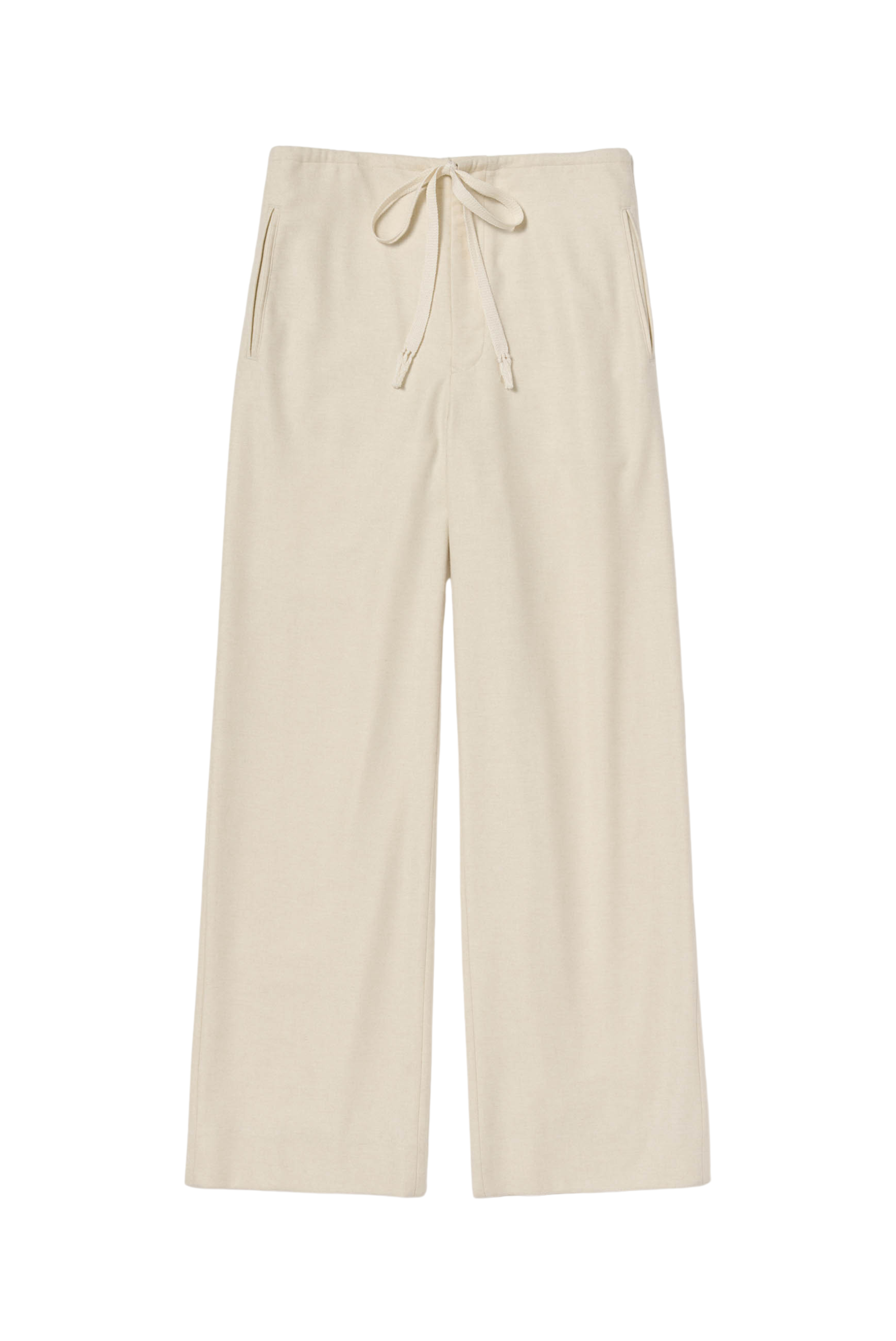 Wool Flannel Drawstring Pants