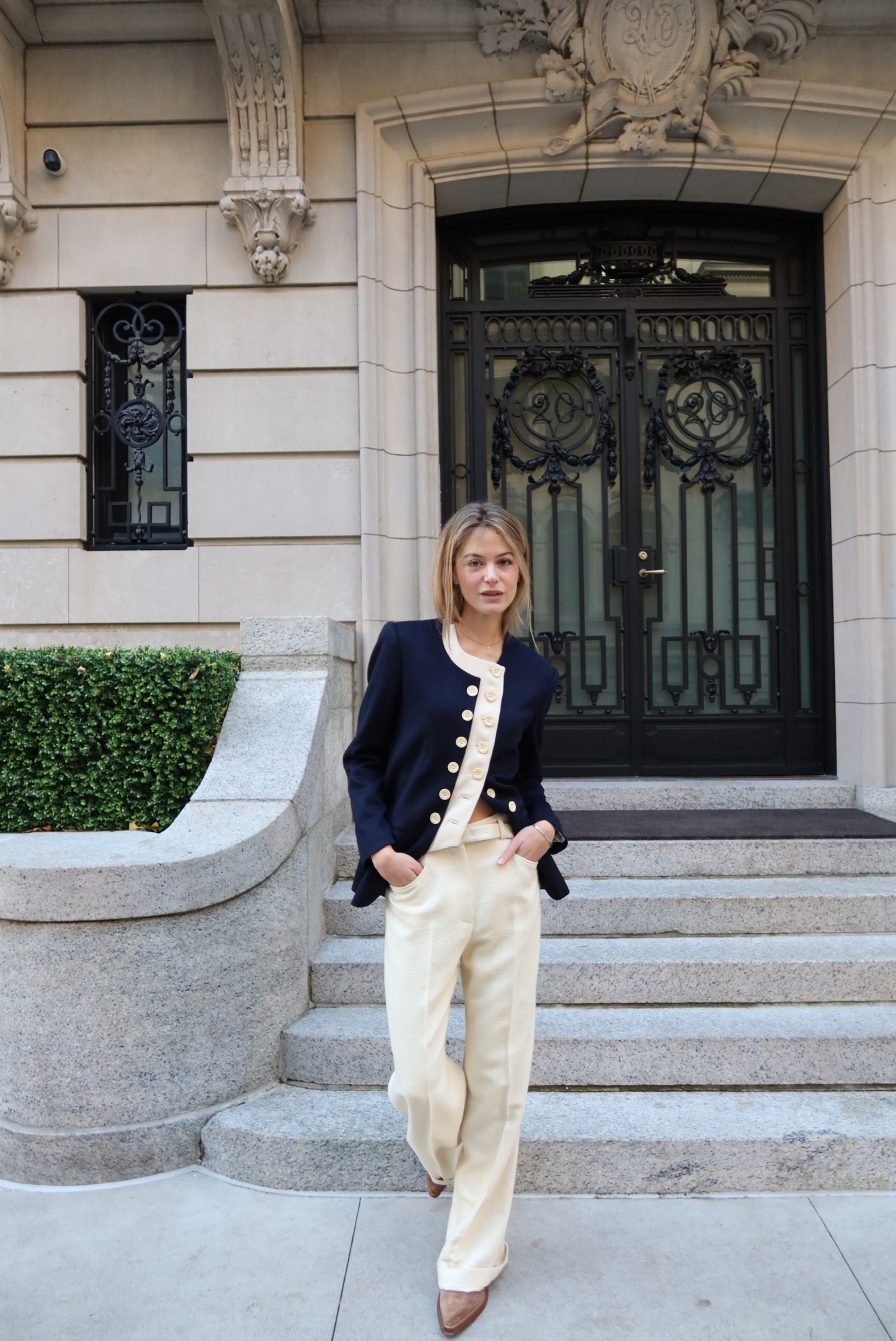 Norman Wide Leg Tweed Pant