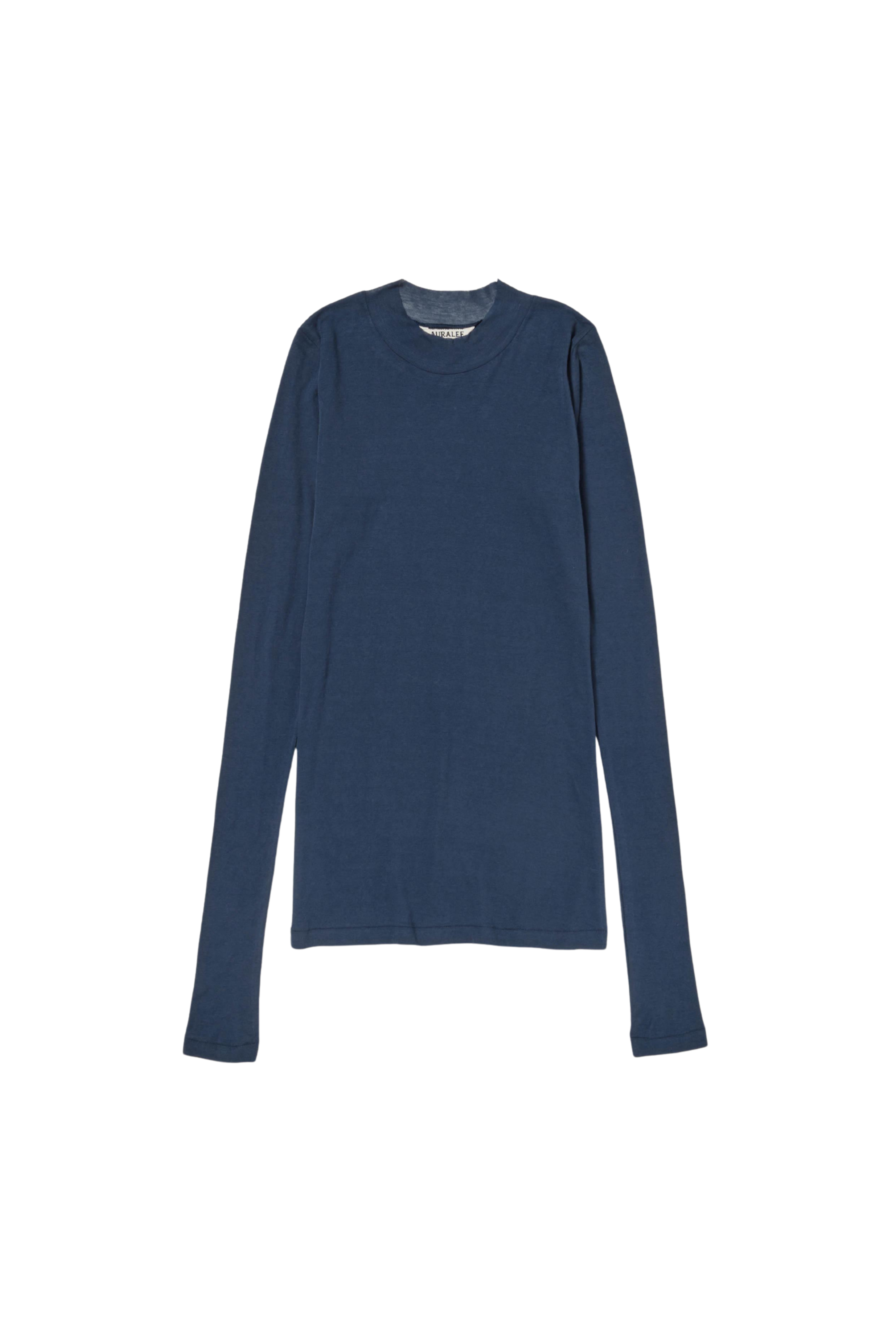 AURALEE Super High Gauge Sheer Rib L/S Tee