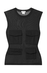 Black Cargo Pocket Tank