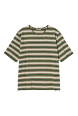 Auralee Gradient Stripe Jersey Tee