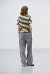 Auralee Gradient Stripe Jersey Tee