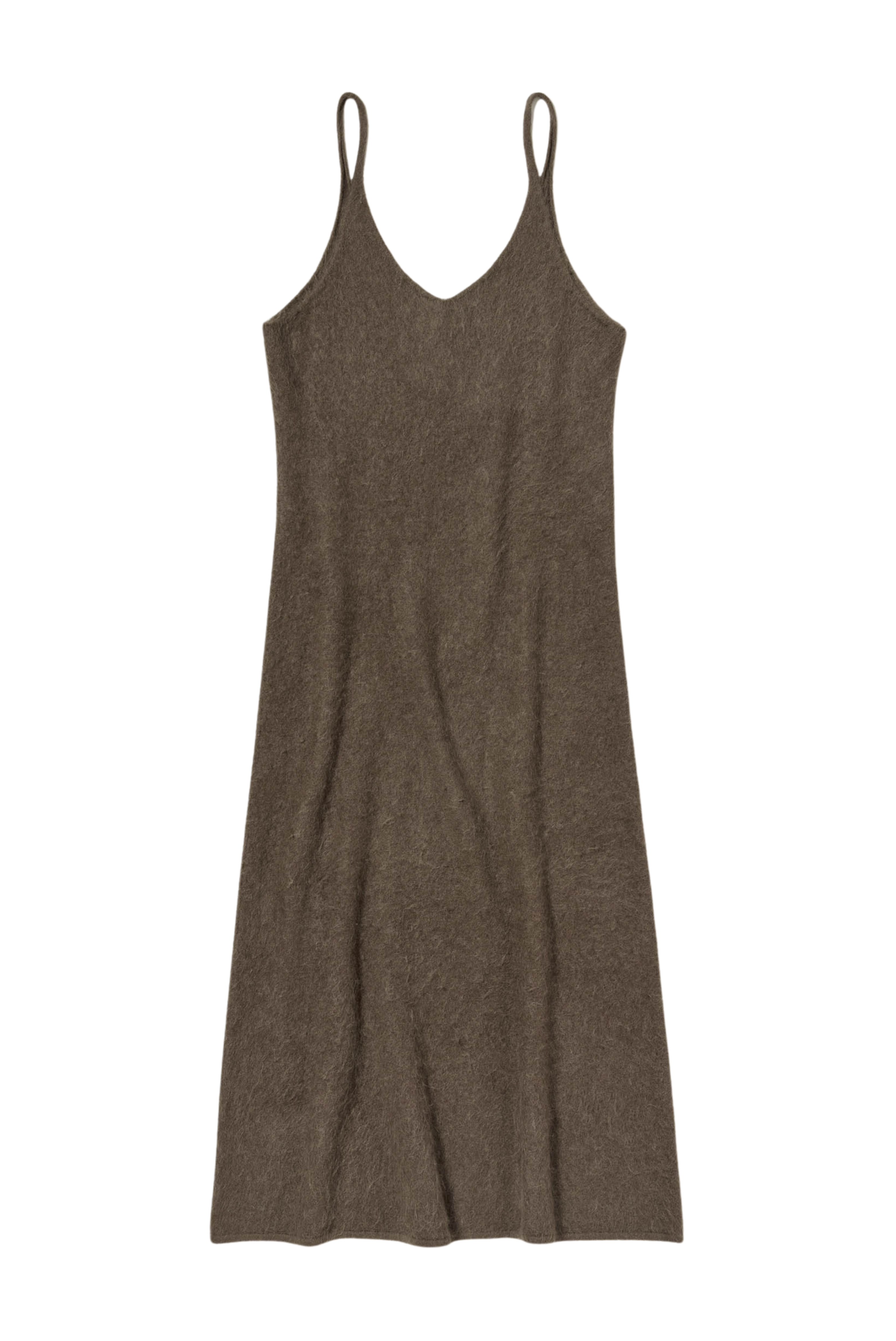 Auralee Garment-Dyed Baby Alpaca Knit Dress