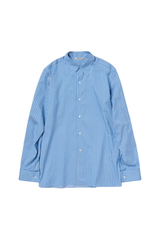 Cotton Silk Stripe Double-Cuff Shirt