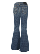 Betty Quilted Stretch Denim Flare