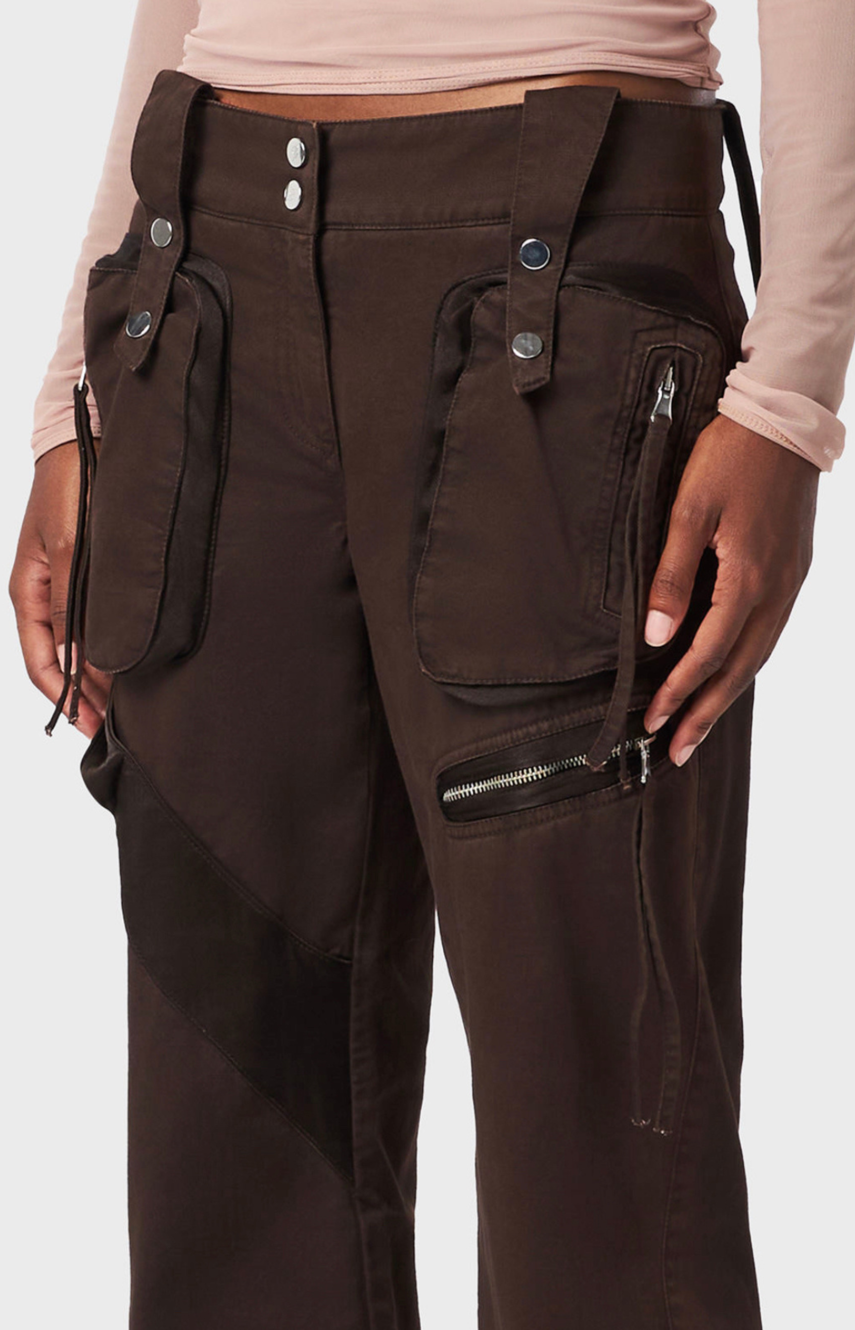 Cargo Pant with Satin Insert