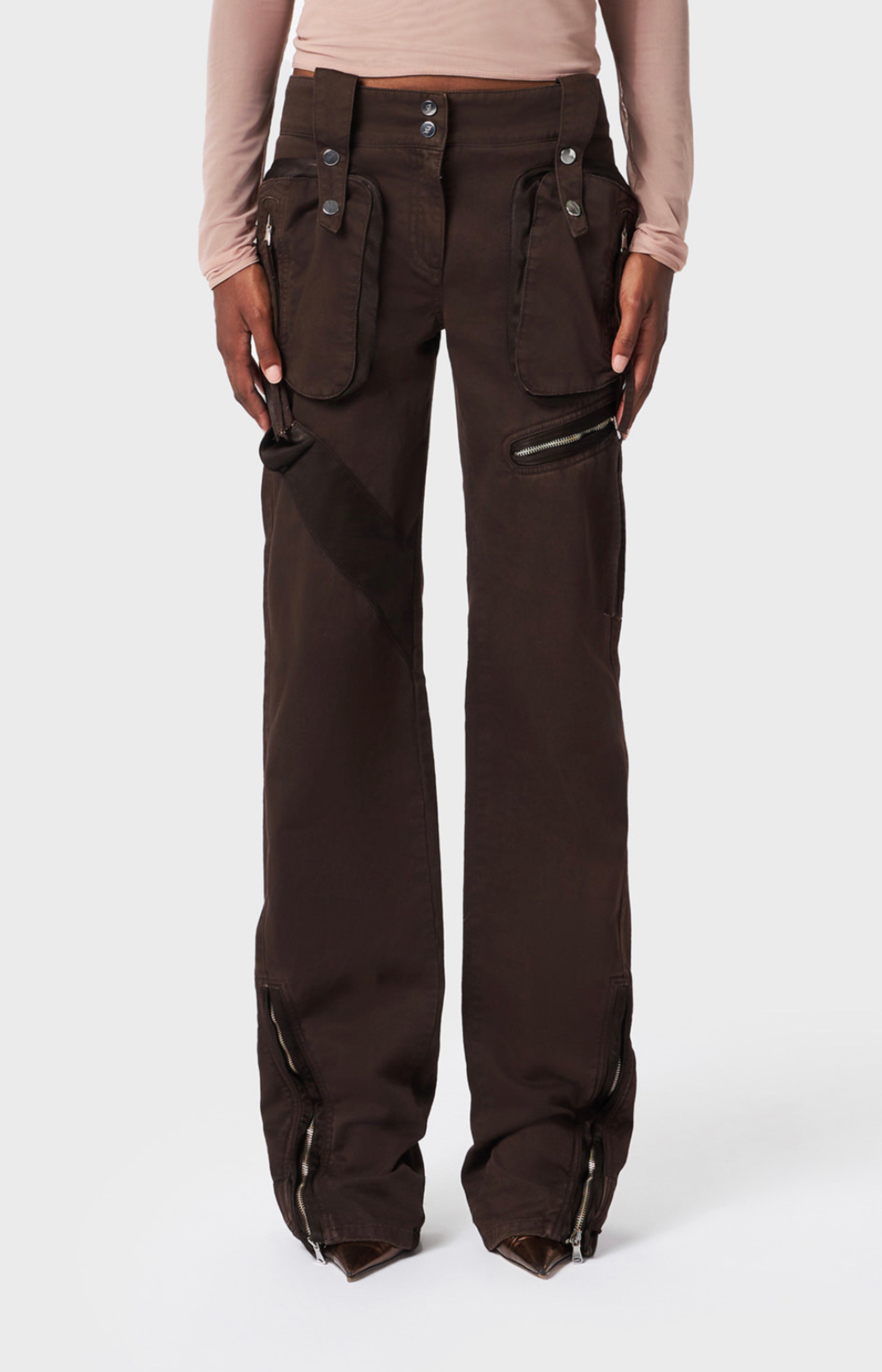 Cargo Pant with Satin Insert