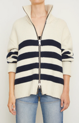 Morgan Striped Knit Cardigan