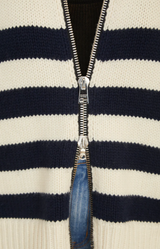 Morgan Striped Knit Cardigan