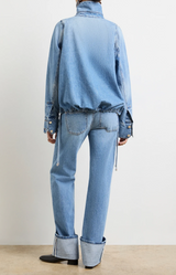 The Harper Balloon Jacket with Drawstring Hem