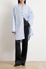 Brandon Maxwell The Long Javi Boxy Button Down Shirt