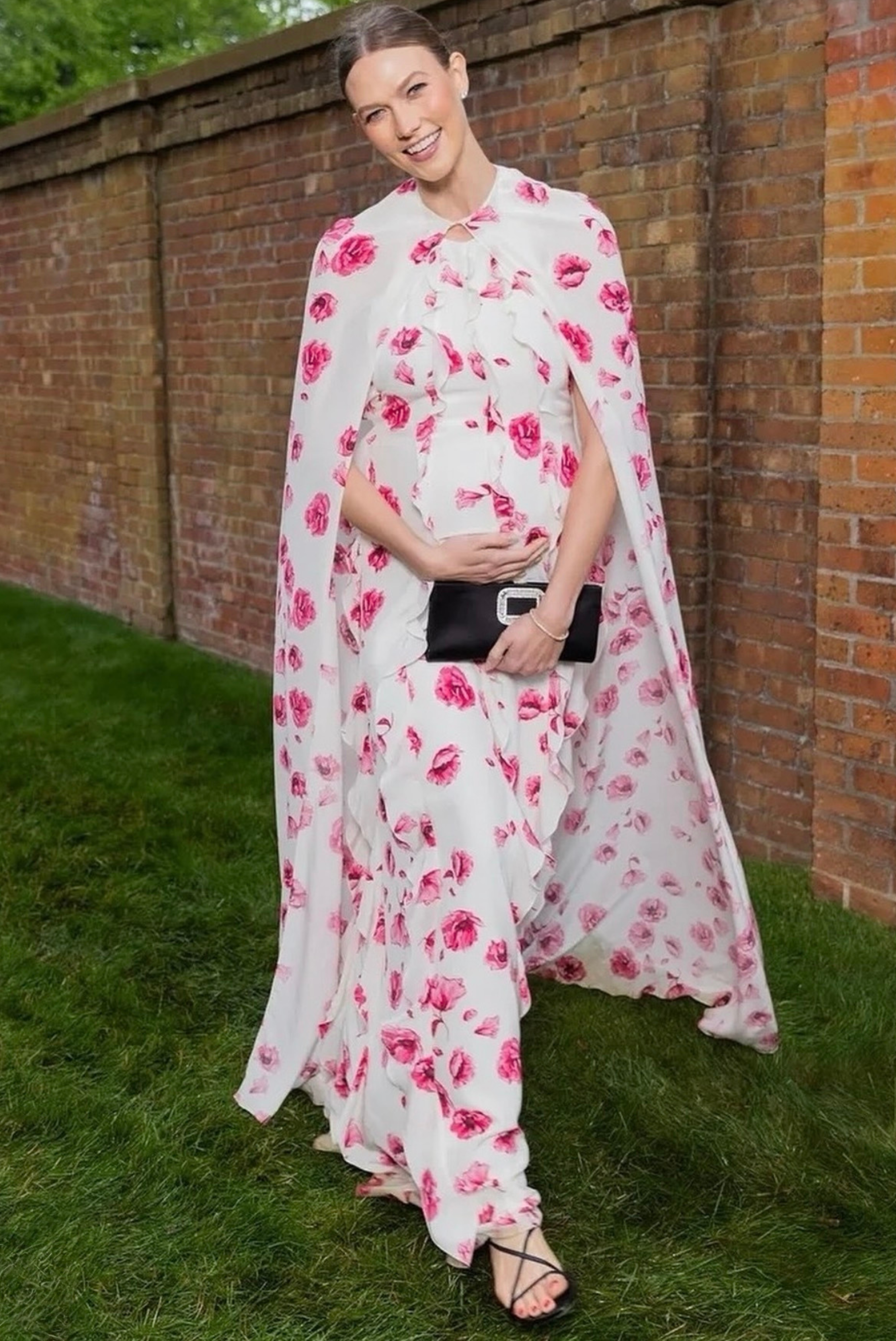 Emilia Wickstead Fleurine Dress Pink Poppies