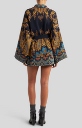 Jacquard Kesa Robe with Belt