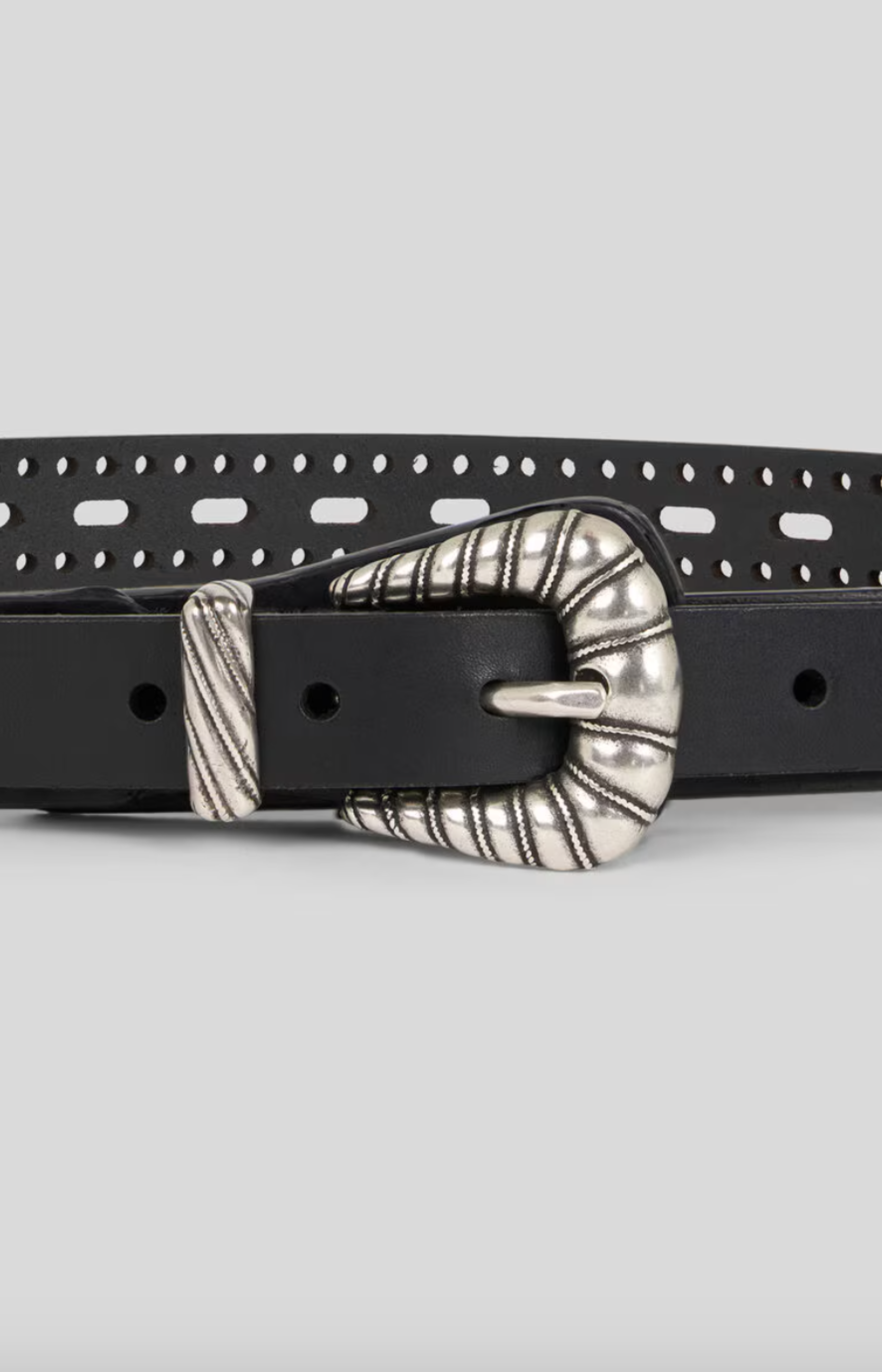 Perforated Leather Belt
