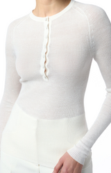 Anges Knit Henley Shirt
