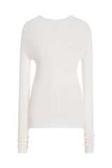Gabriela Hearst Aveda Mock Neck Ivory 
