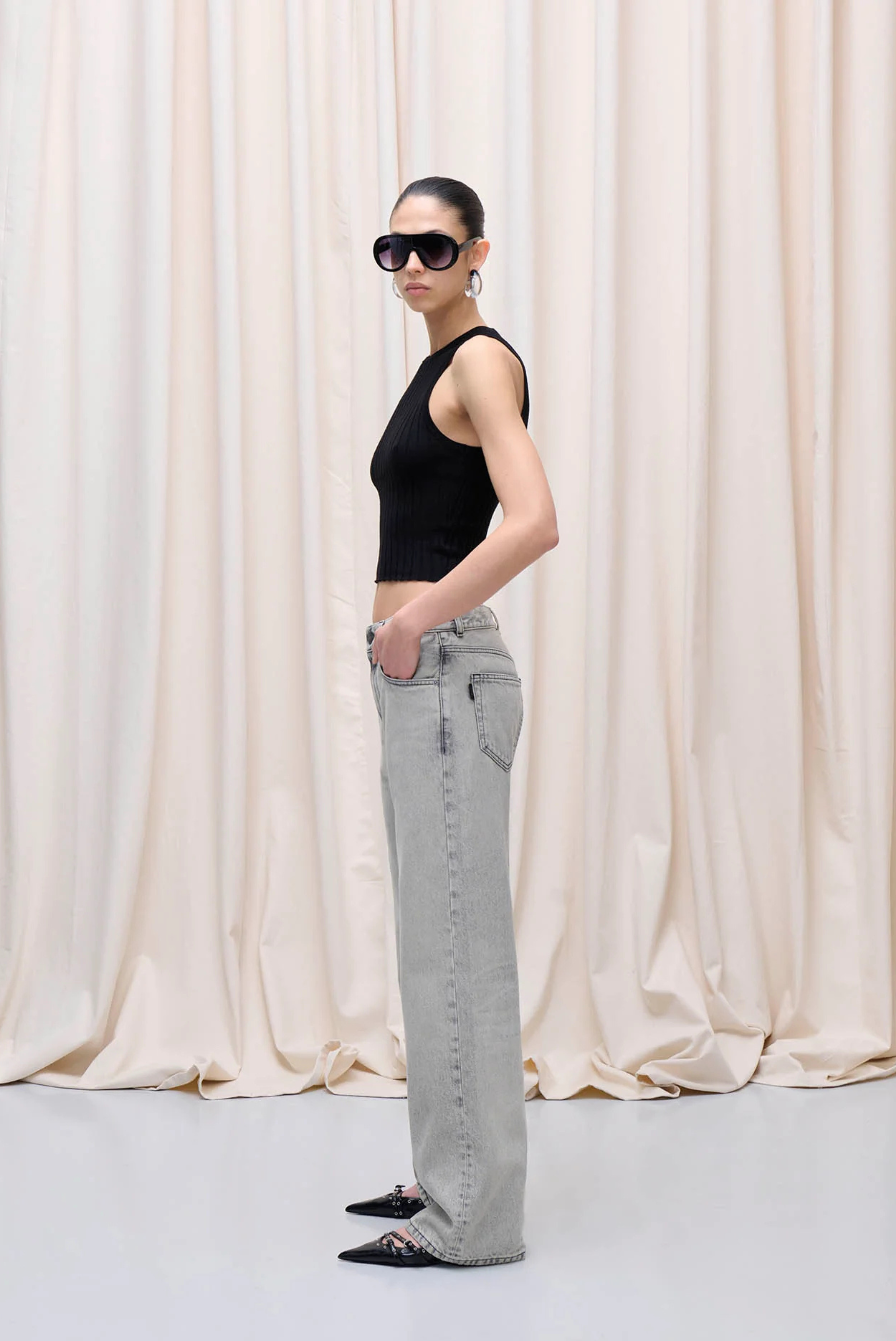 Haikure Bonnie Jeans Pearl Grey