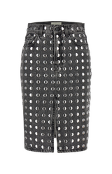 Stormy Black Studded Skirt