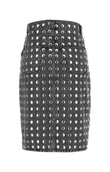 Stormy Black Studded Skirt