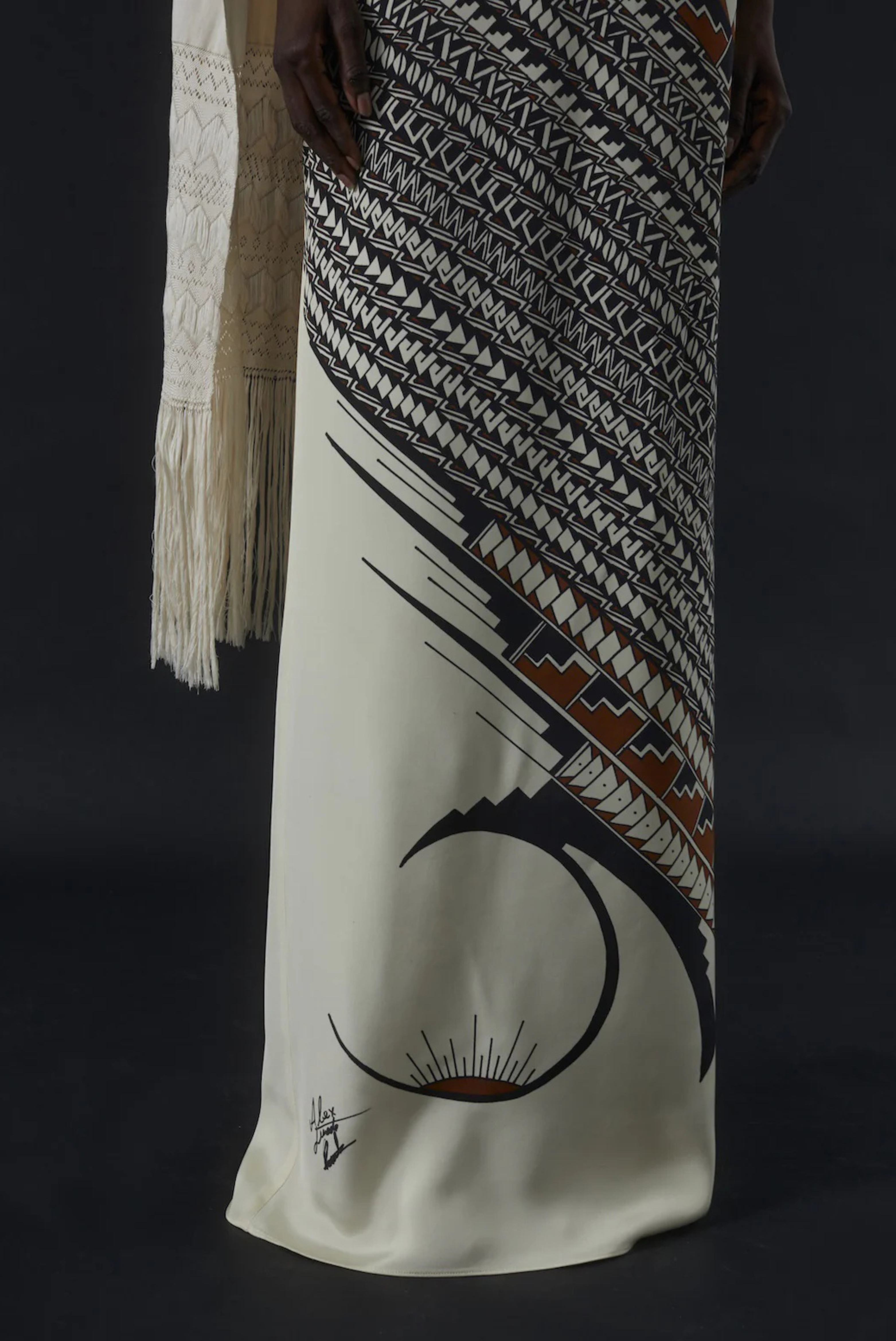 Heirlome Alex Jurado Dress Ivory Black