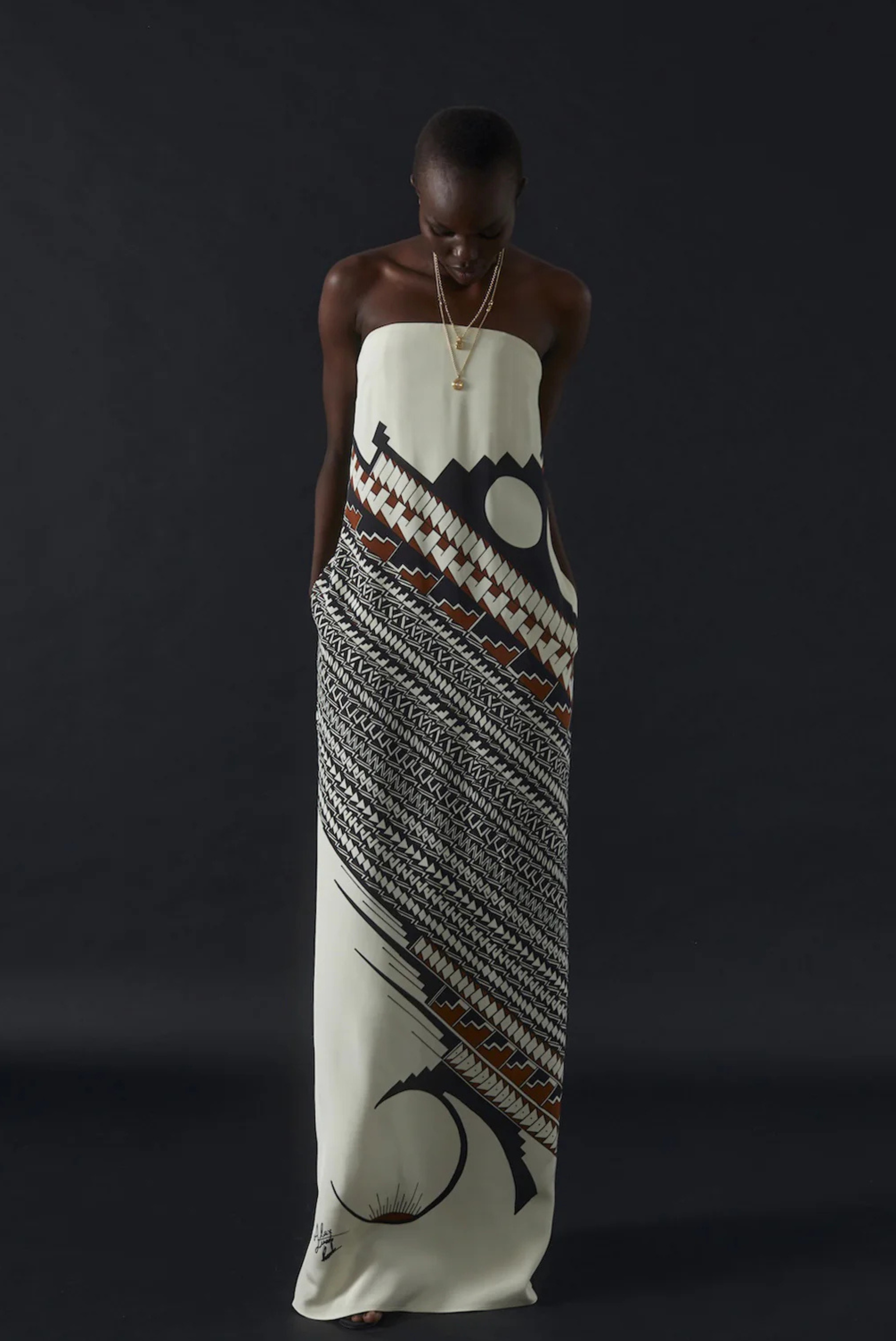 Heirlome Alex Jurado Dress Ivory Black