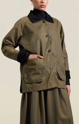 Lottie Field Jacket in Olive