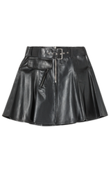 Leather Moto Skirt