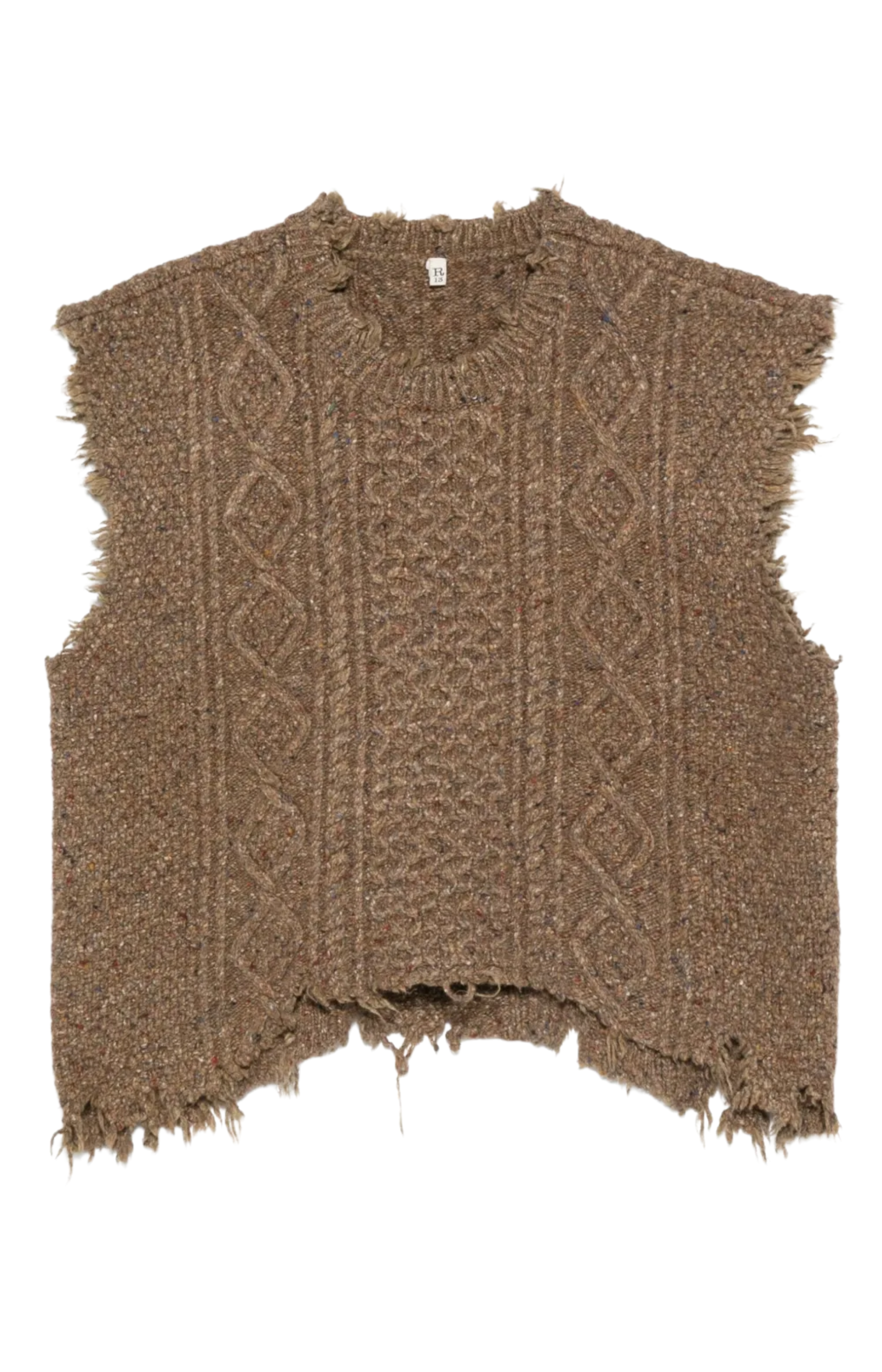 Boyfriend Cable Sweater Vest