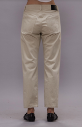 R13 Boyfriend Jean Ivory Sateen