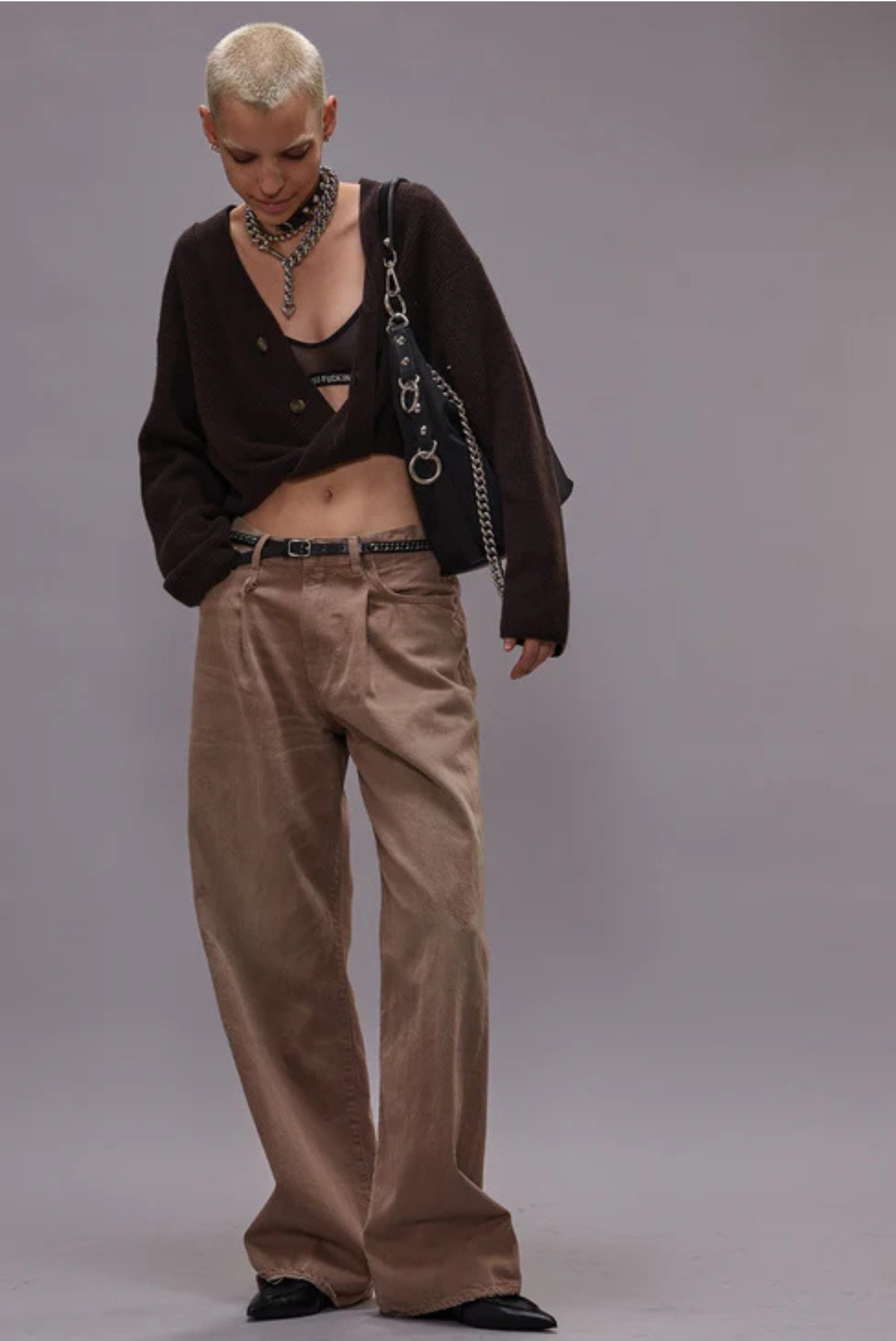 R13 Damon Pleated Jean