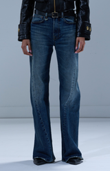 Twisted Seam Flare Jean
