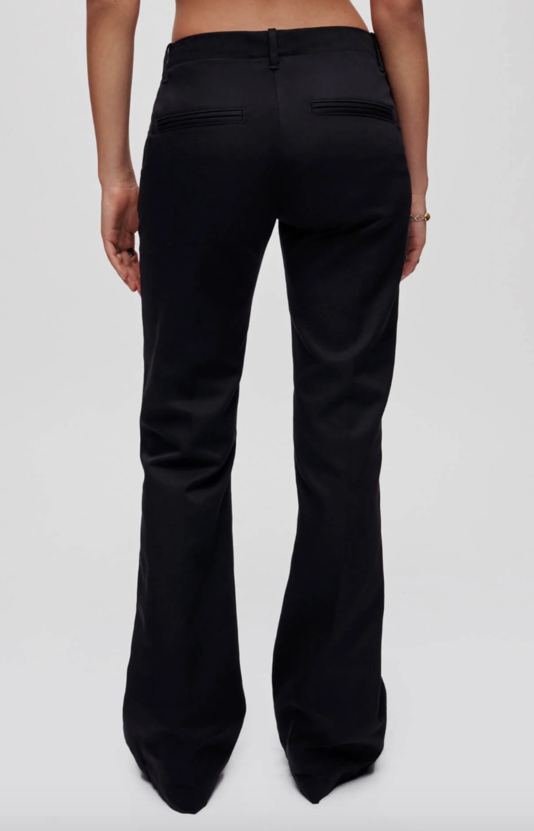 Mid Rise Flared Trouser