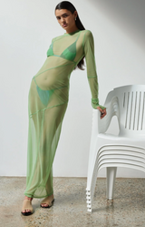 Jacques Mesh Panelled Midi Dress