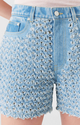 Denim Boucle Short