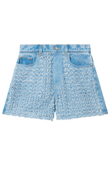 Denim Boucle Short