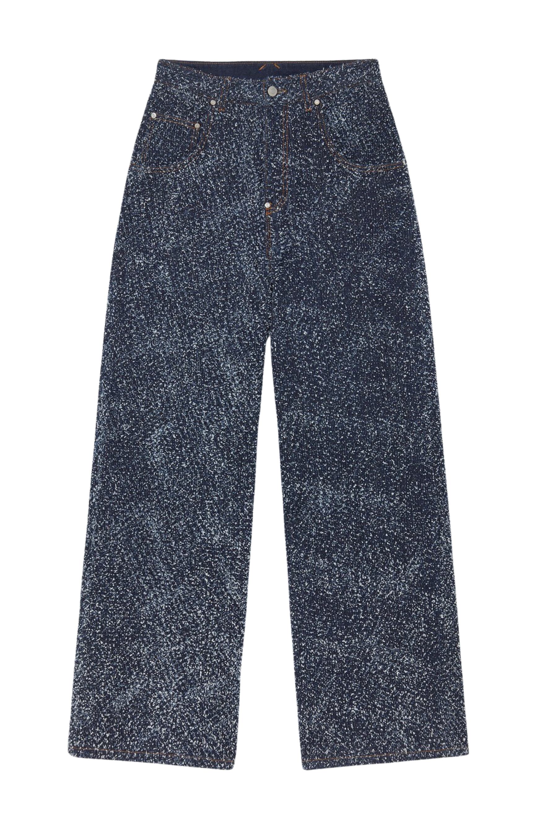 Boucle Denim Loose Jeans