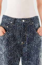 Boucle Denim Loose Jeans