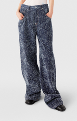 Boucle Denim Loose Jeans