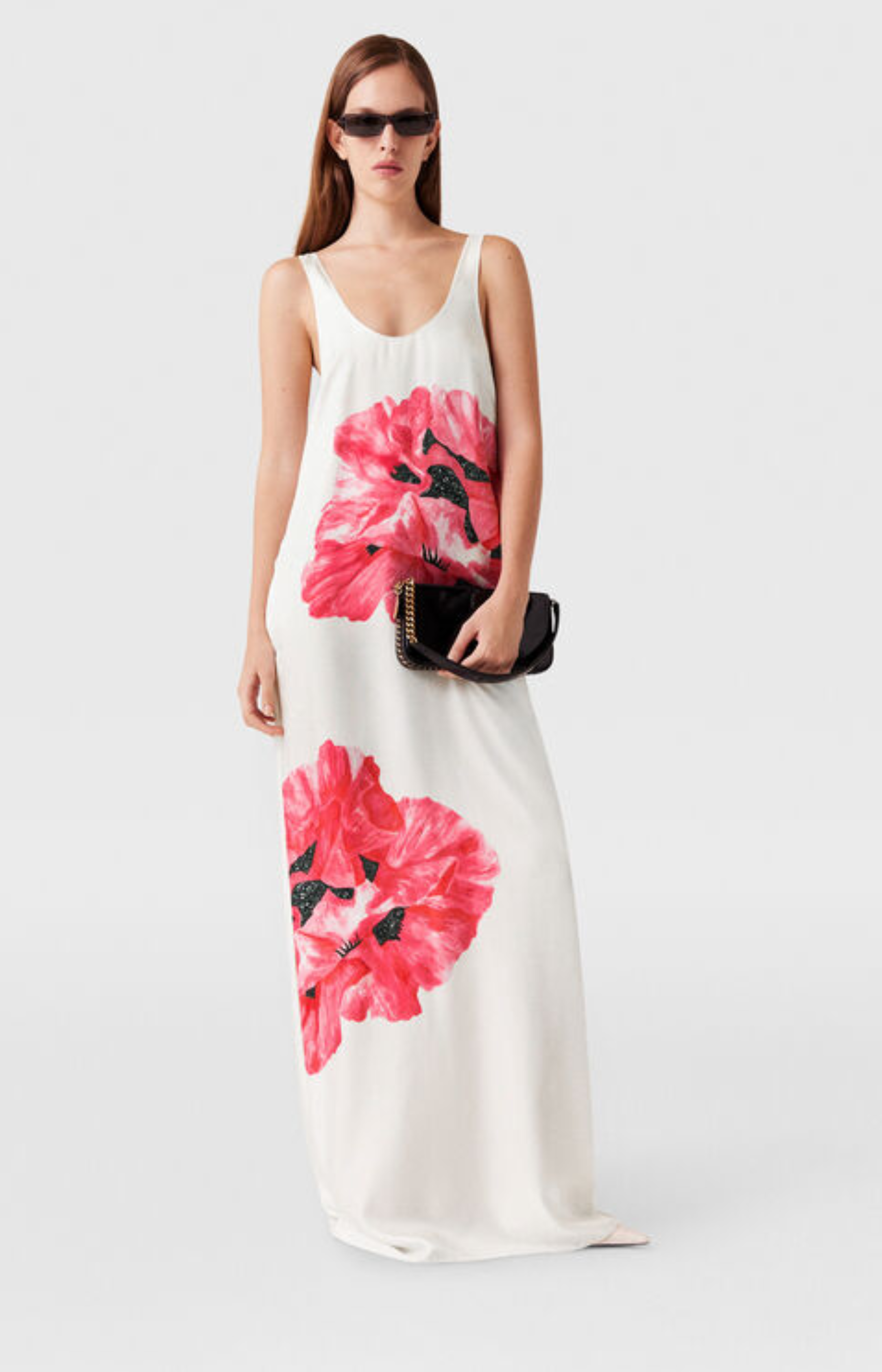 Poppy Print Maxi Tank dress