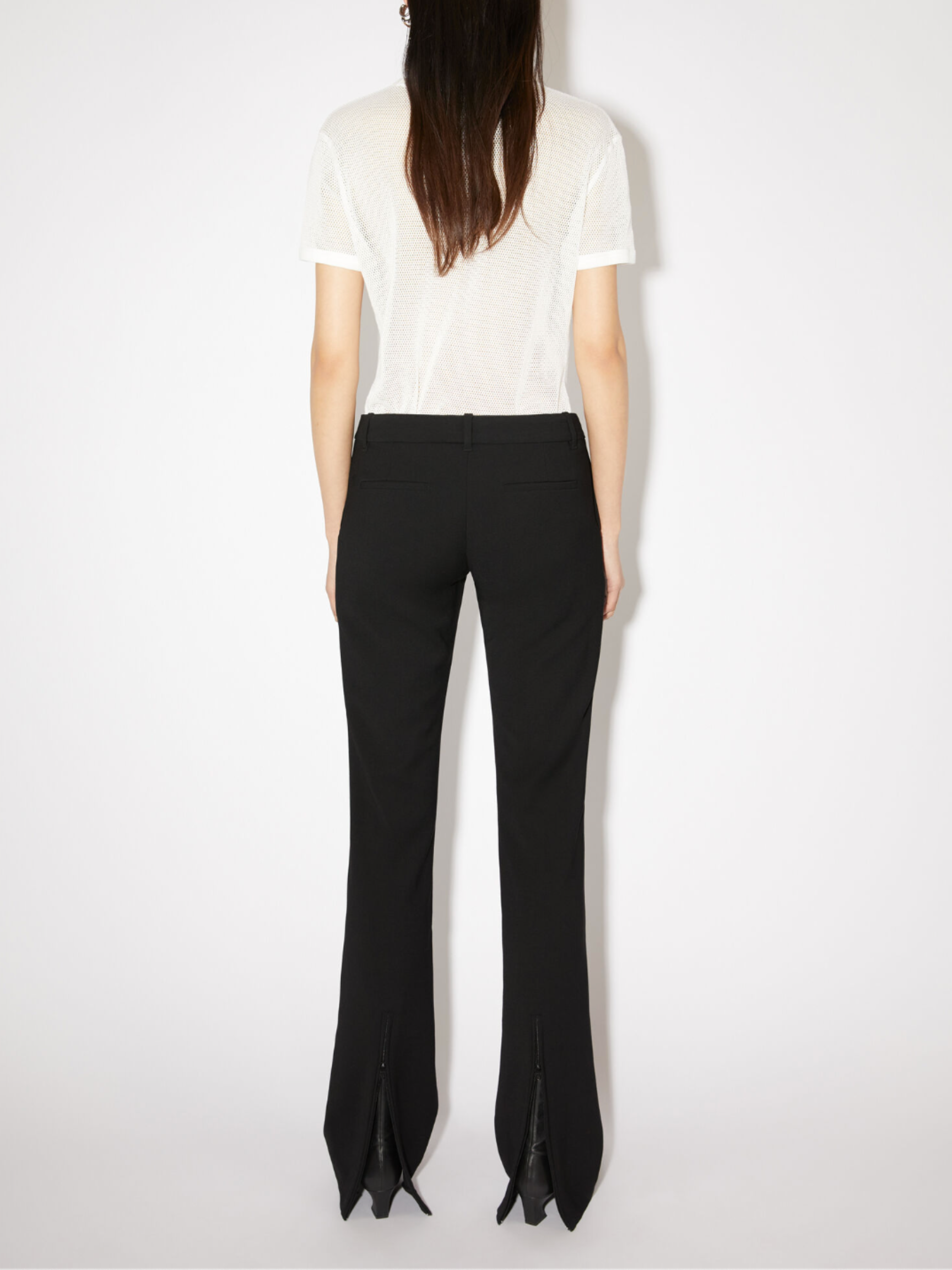 Tailored Wool Blend Trousers